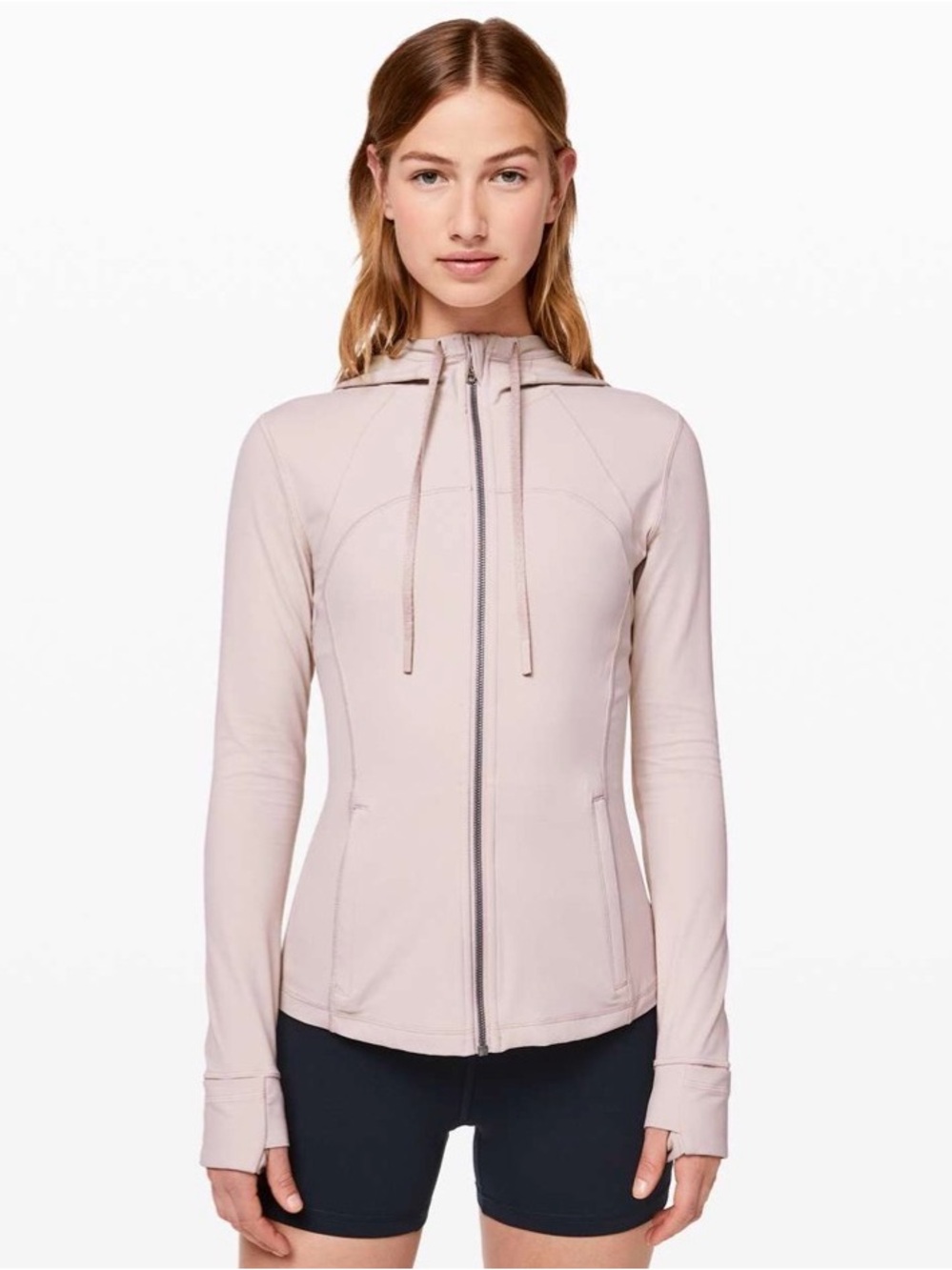 lululemon athletica Pale Pink Full-Zip Hooded Jacket